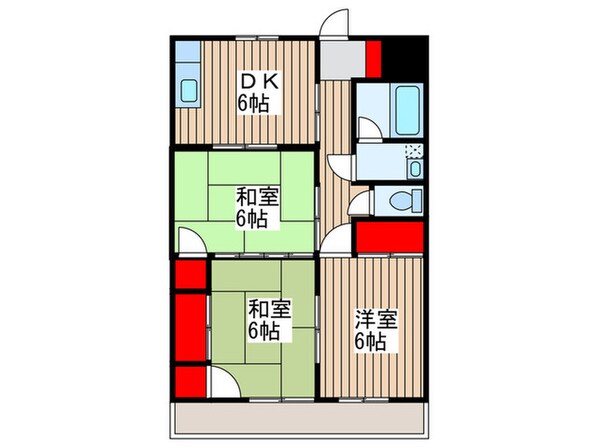 月見野館の物件間取画像